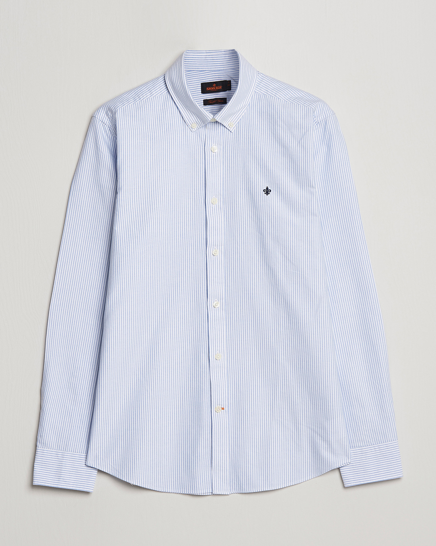 Herre | Skjorter | Morris | Douglas Striped Oxford Light Blue