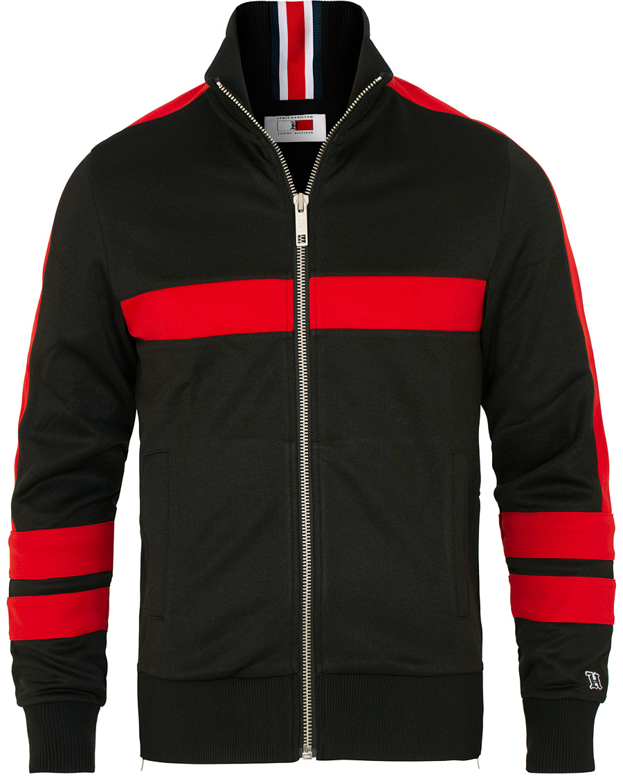 Herre | Gensere | Tommy Hilfiger | Lewis Hamilton Logo Track Jacket Jet Black
