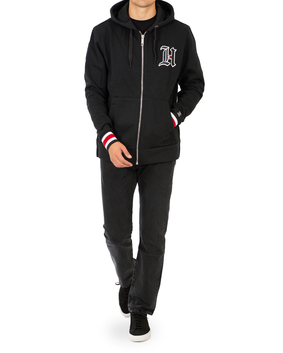 Herre | Gensere | Tommy Hilfiger | Lewis Hamilton Logo Zip Hoodie Jet Black