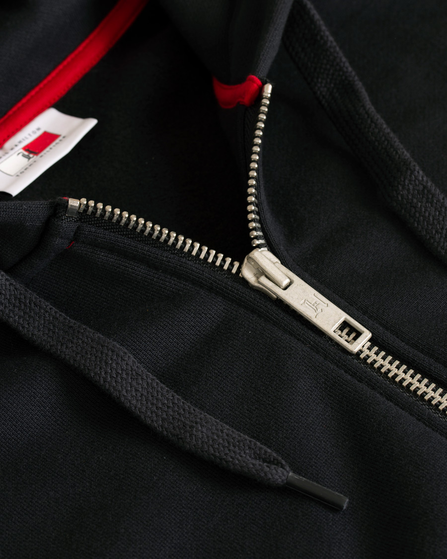 Herre | Gensere | Tommy Hilfiger | Lewis Hamilton Logo Zip Hoodie Jet Black