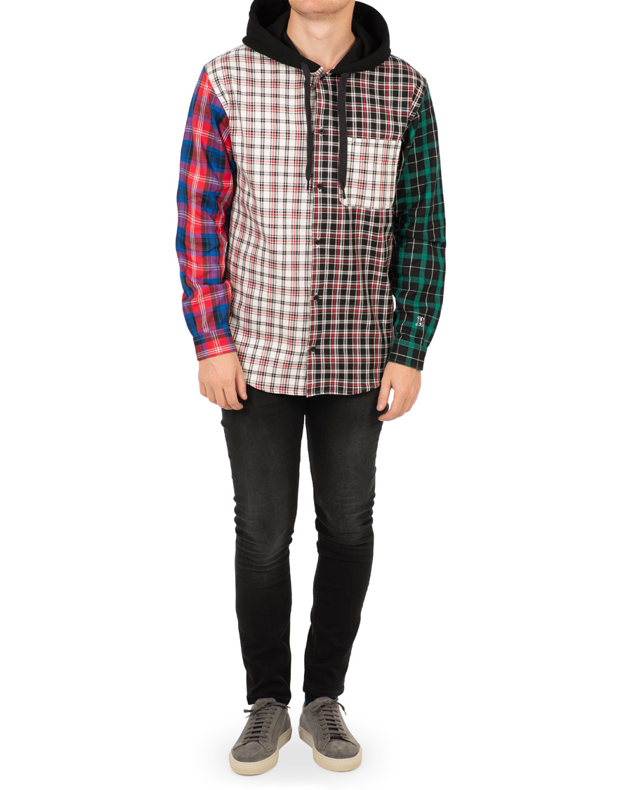Herre | Gensere | Tommy Hilfiger | Lewis Hamilton Plaid Hoodie Shirt Barbados Cherry
