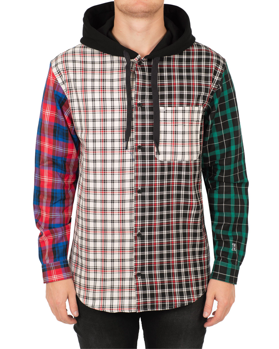Herre | Gensere | Tommy Hilfiger | Lewis Hamilton Plaid Hoodie Shirt Barbados Cherry