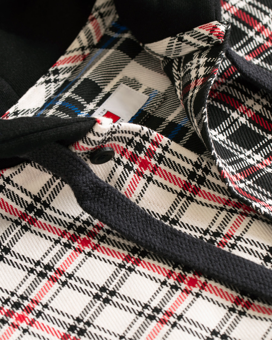 Herre | Gensere | Tommy Hilfiger | Lewis Hamilton Plaid Hoodie Shirt Barbados Cherry