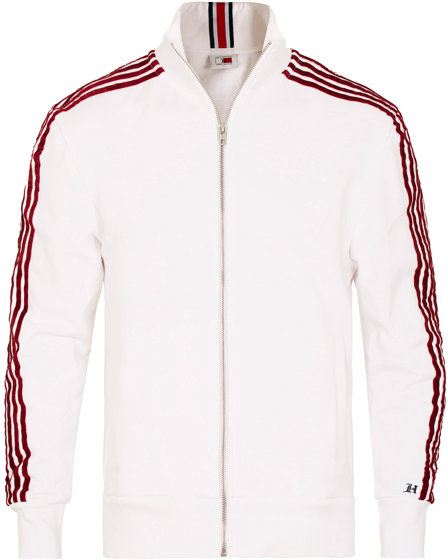 Herre | Gensere | Tommy Hilfiger | Lewis Hamilton Striped Track Jacket Bright White