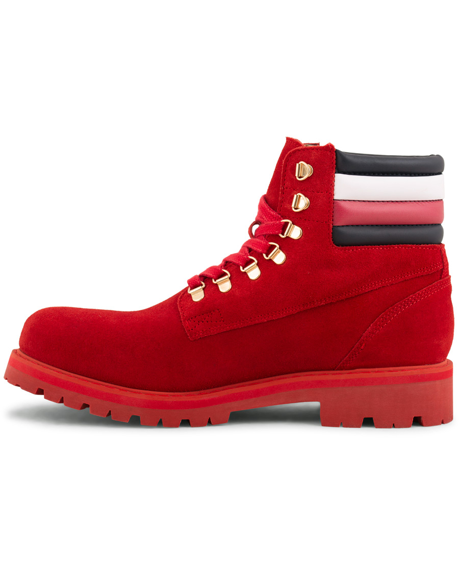 Herre | Tommy Hilfiger Lewis Hamilton Suede Hiking Boot Barbados Cherry | Tommy Hilfiger | Lewis Hamilton Suede Hiking Boot Barbados Cherry