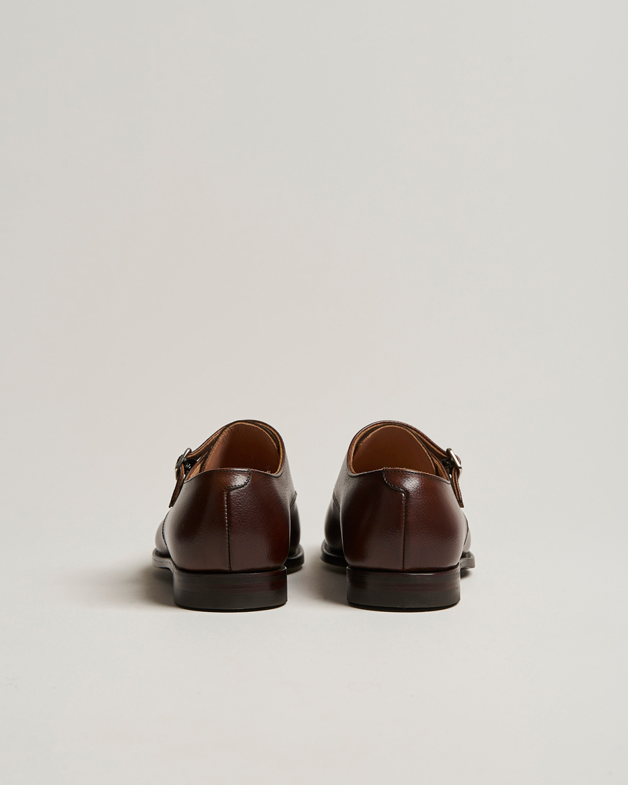 Herre | Munkesko | Crockett & Jones | Lowndes Monkstrap City Sole Dark Brown Calf