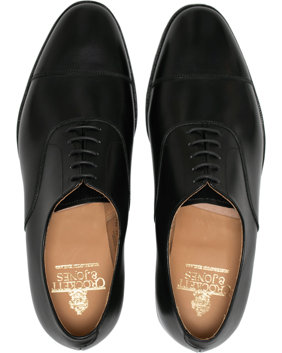 Herre | Crockett & Jones Connaught Oxford Black Calf | Crockett & Jones | Connaught Oxford Black Calf