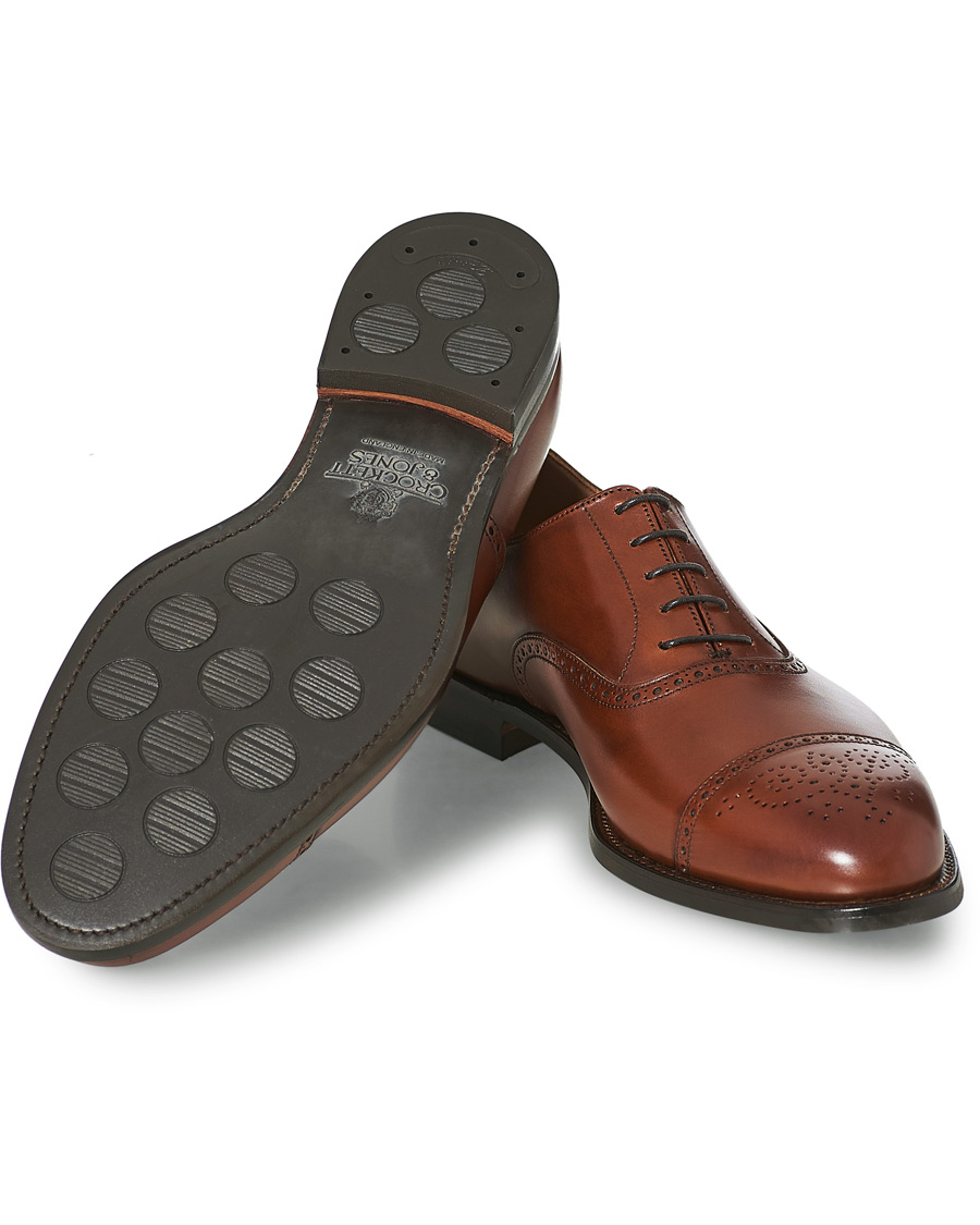 Herre | Crockett & Jones Hatton Brogue City Sole Burnished Calf | Crockett & Jones | Hatton Brogue City Sole Burnished Calf