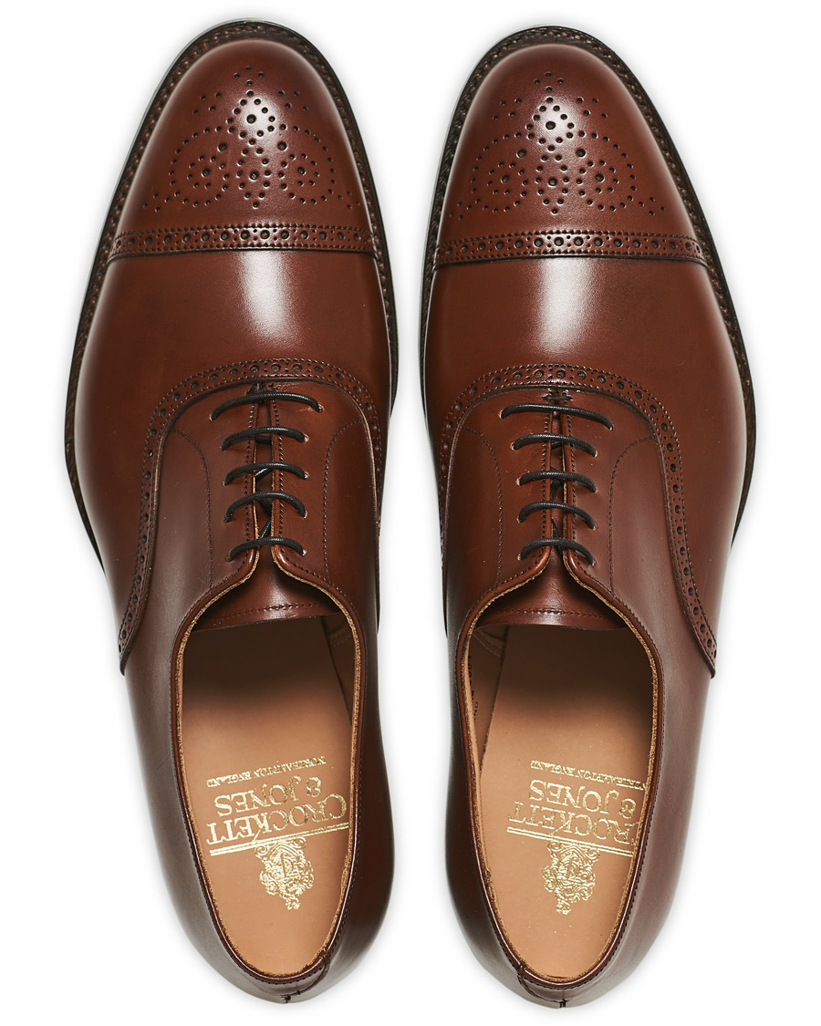 Herre | Crockett & Jones Hatton Brogue City Sole Burnished Calf | Crockett & Jones | Hatton Brogue City Sole Burnished Calf