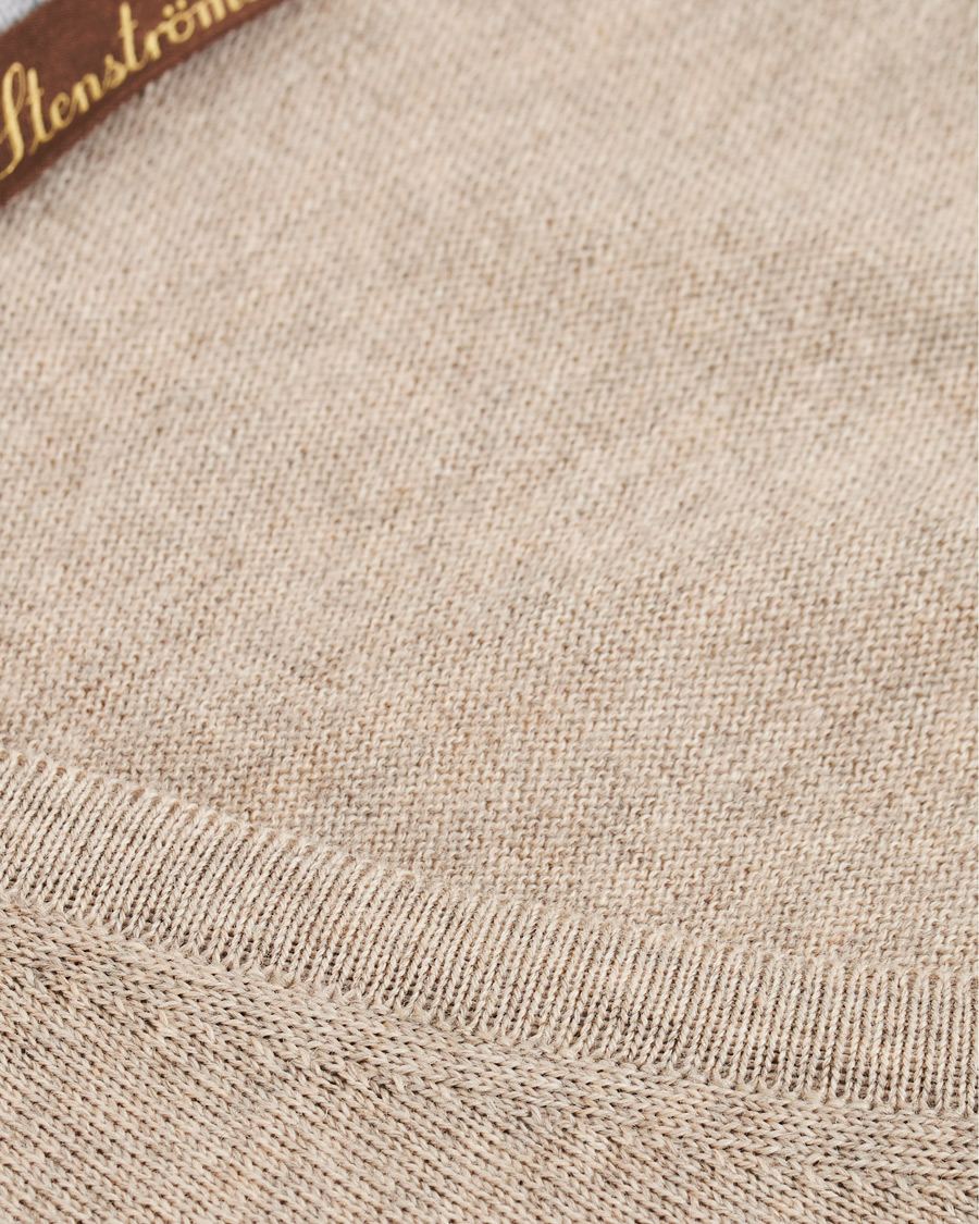 Herre | Gensere | Stenströms | Merino V- Neck Pullover Beige