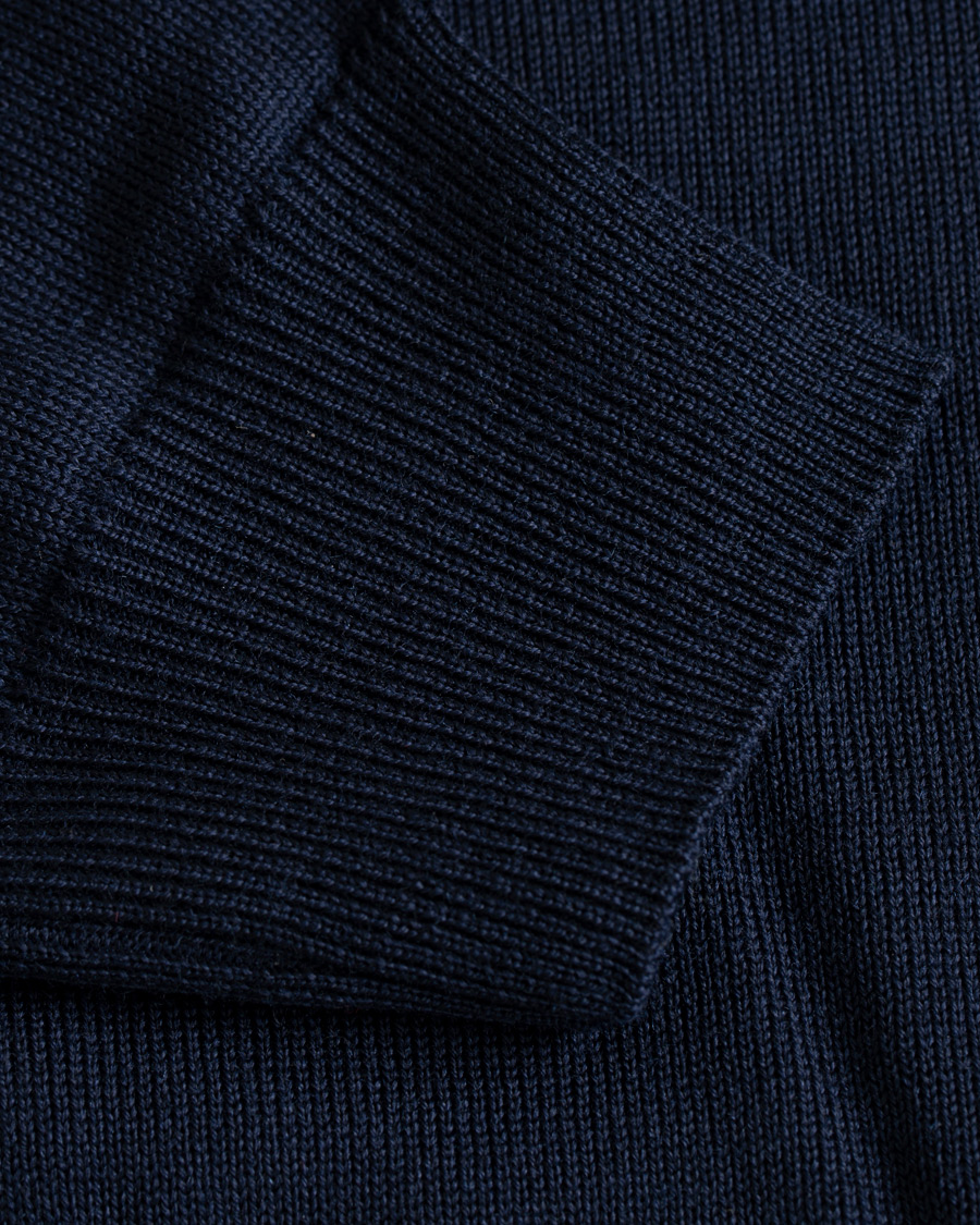 Herre | Gensere | Stenströms | Merino Crew Neck Pullover Navy