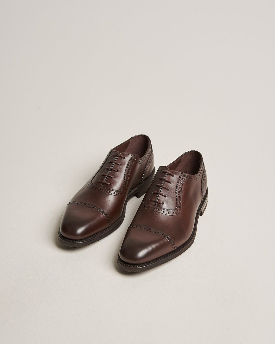 Herre | Sko | Loake 1880 | Fleet Brogue Shadow Sole Dark Brown Calf