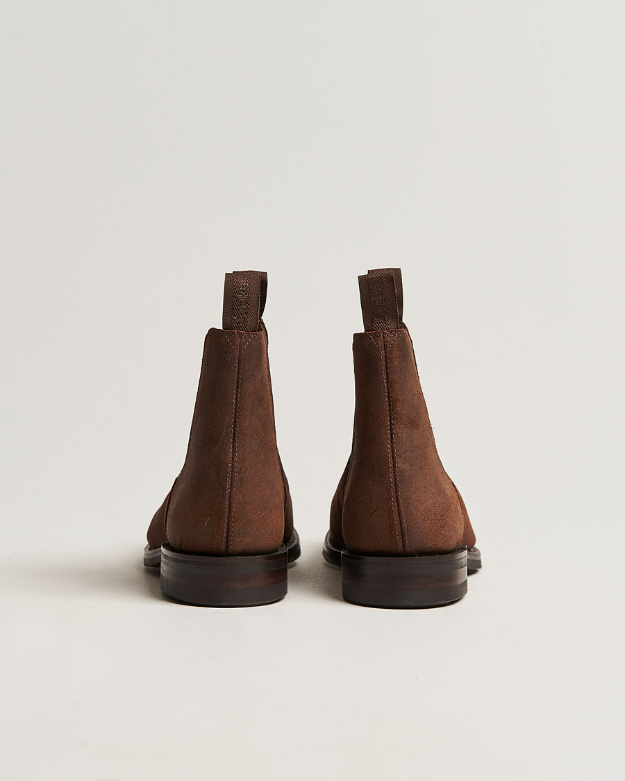 Herre | Loake 1880 Chatsworth Chelsea Boot Brown Waxed Suede | Loake 1880 | Chatsworth Chelsea Boot Brown Waxed Suede