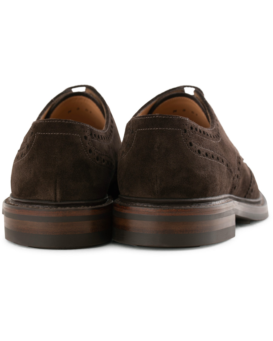 Herre | Loake 1880 Chester MTO Dainite Brogue Dark Brown Suede | Loake 1880 | Chester MTO Dainite Brogue Dark Brown Suede