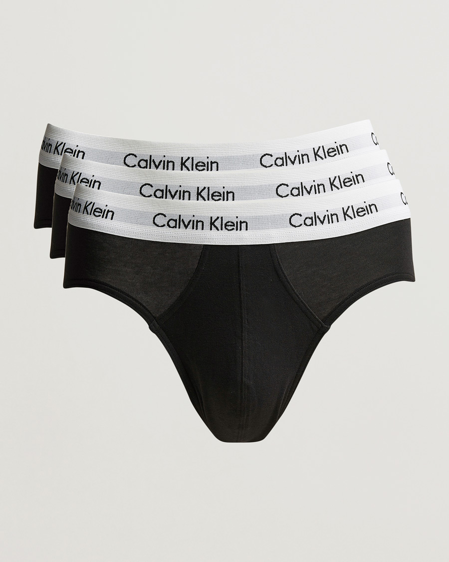 Herre | Undertøy | Calvin Klein | Cotton Stretch Hip Breif 3-Pack Black