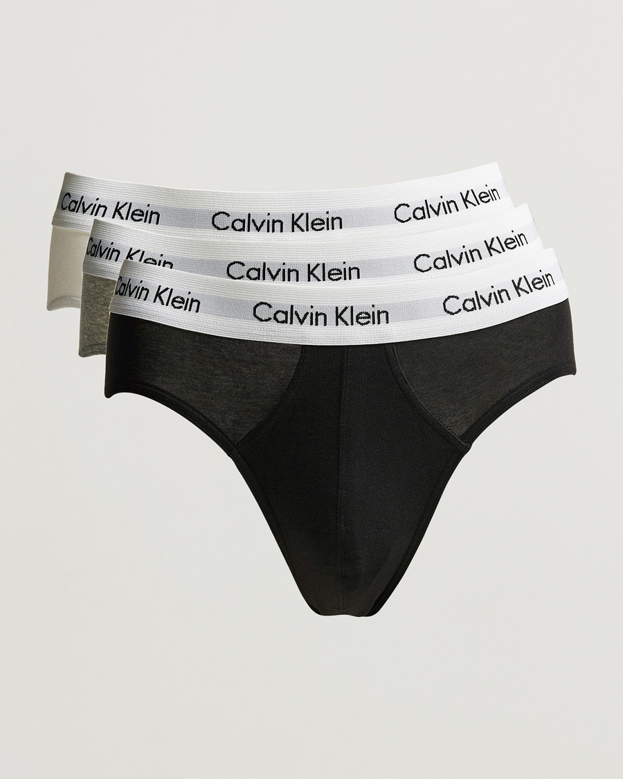 Herre | Undertøy | Calvin Klein | Cotton Stretch Hip Breif 3-Pack Black/White/Grey