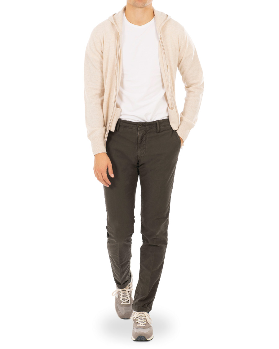 Herre | Gensere | Soft Goat | Cashmere Full-zip Hoodie Beige