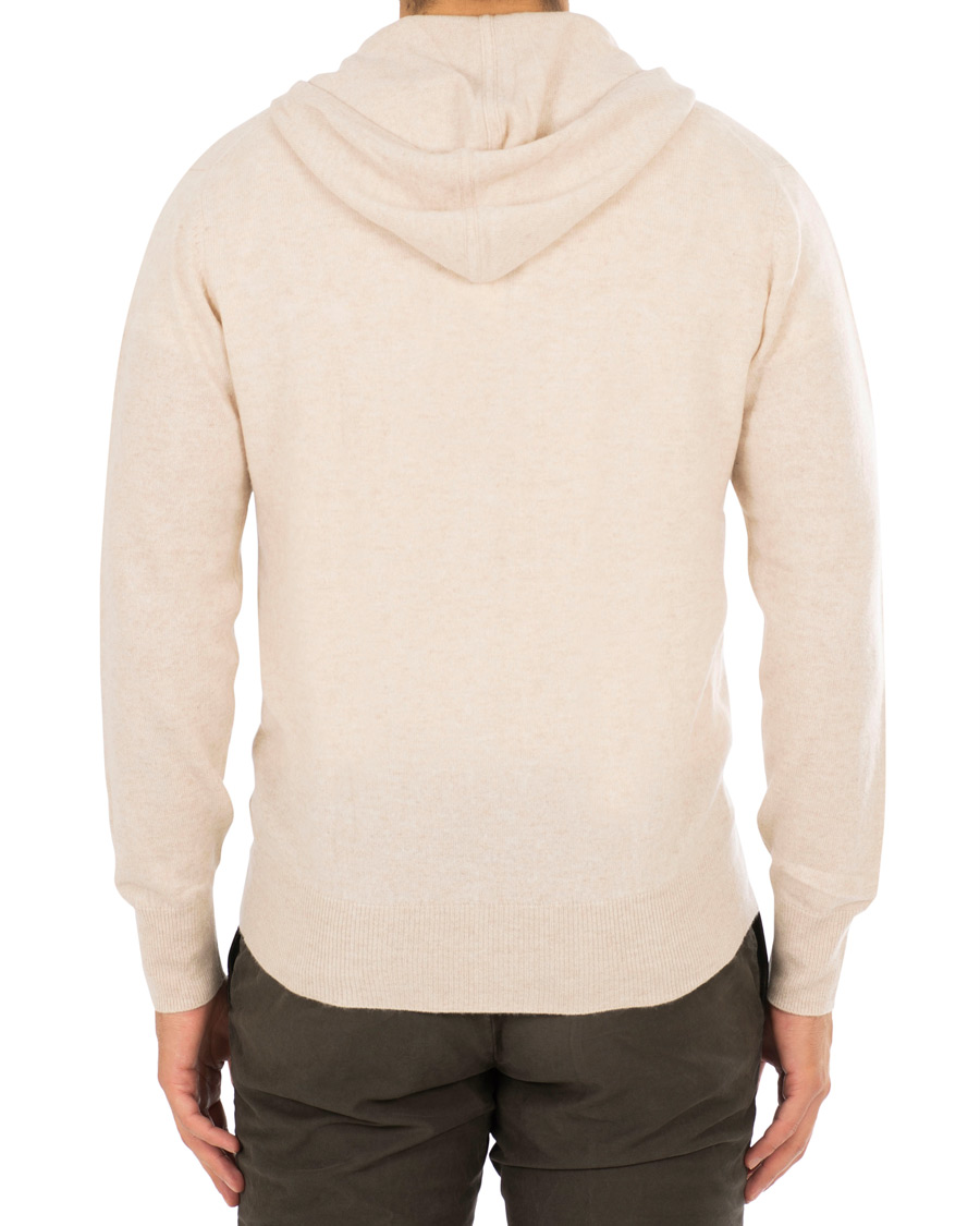 Herre | Gensere | Soft Goat | Cashmere Full-zip Hoodie Beige