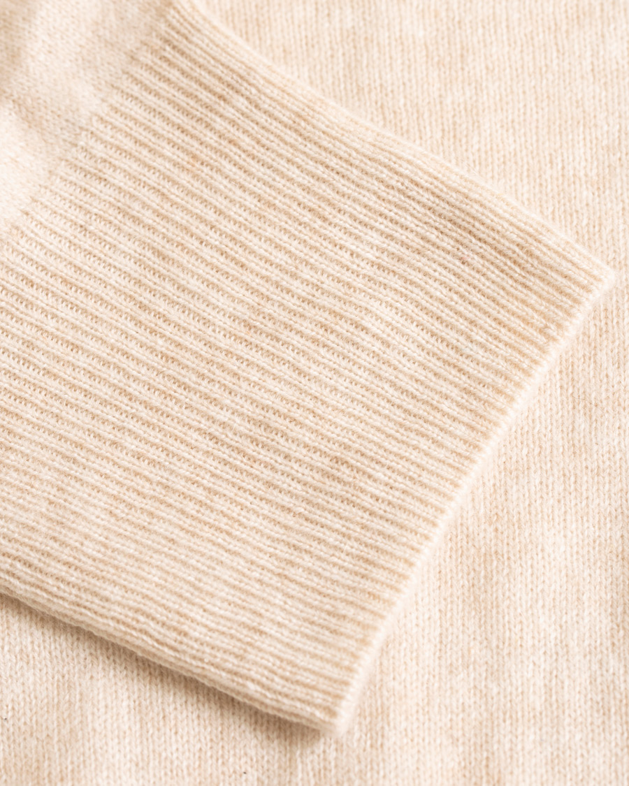 Herre | Gensere | Soft Goat | Cashmere Full-zip Hoodie Beige