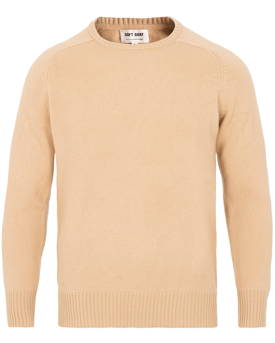 Herre | Gensere | Soft Goat | Cashmere Saddle Neck Camel