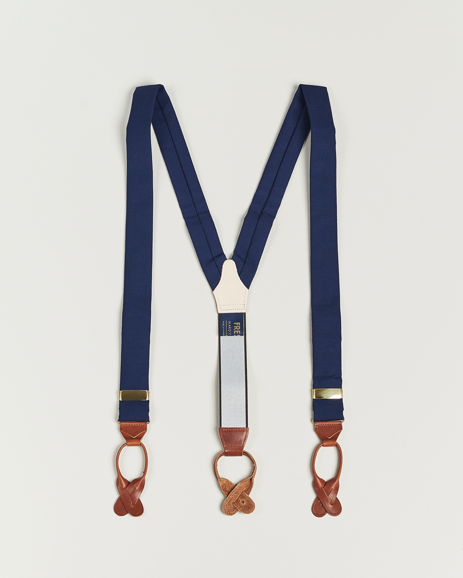Herre | Bukseseler | Albert Thurston | Fresco Braces 38mm Royal Blue