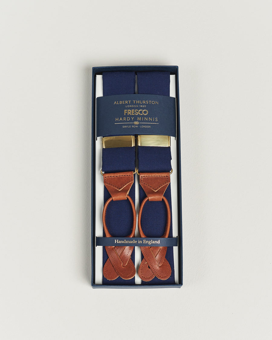 Herre | Bukseseler | Albert Thurston | Fresco Braces 38mm Royal Blue