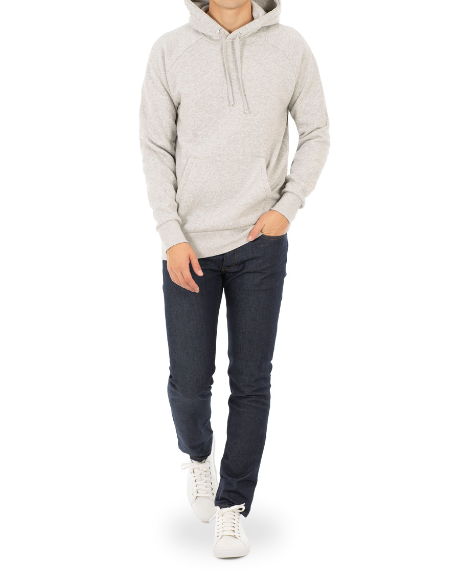 Herre | Gensere | A Day's March | Hoodie Sweatshirt Grey Melange