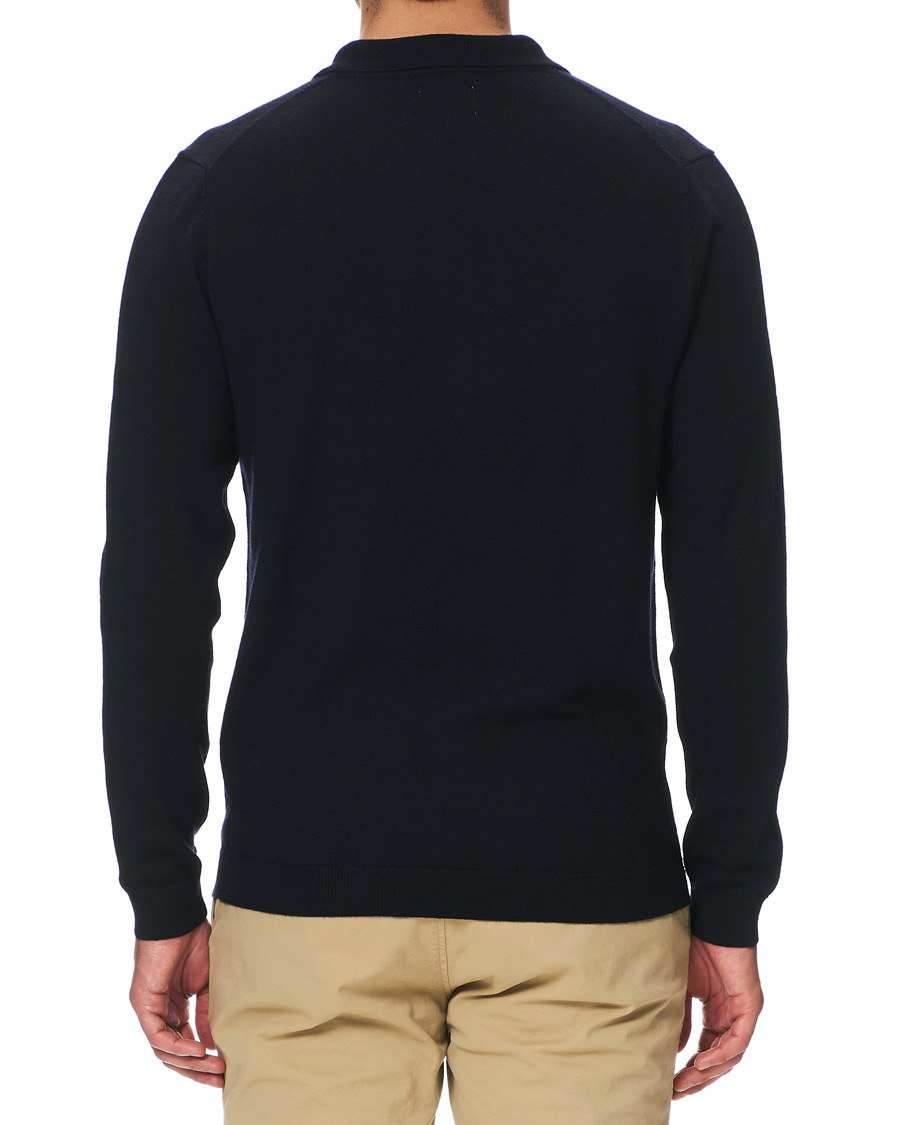 Herre | Gensere | A Day's March | Merino Polo Navy