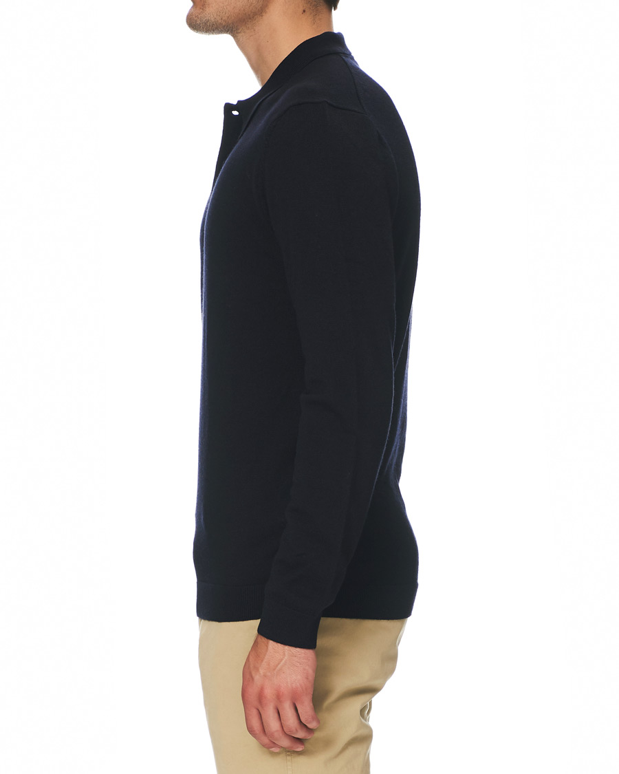 Herre | Gensere | A Day's March | Merino Polo Navy