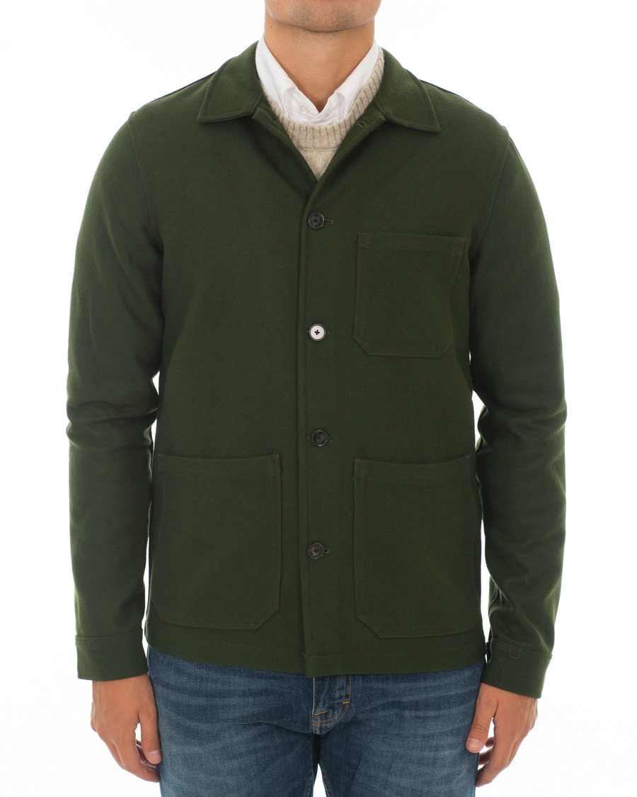 Herre | Jakker | A Day's March | Original Overshirt Wool Jacket Army
