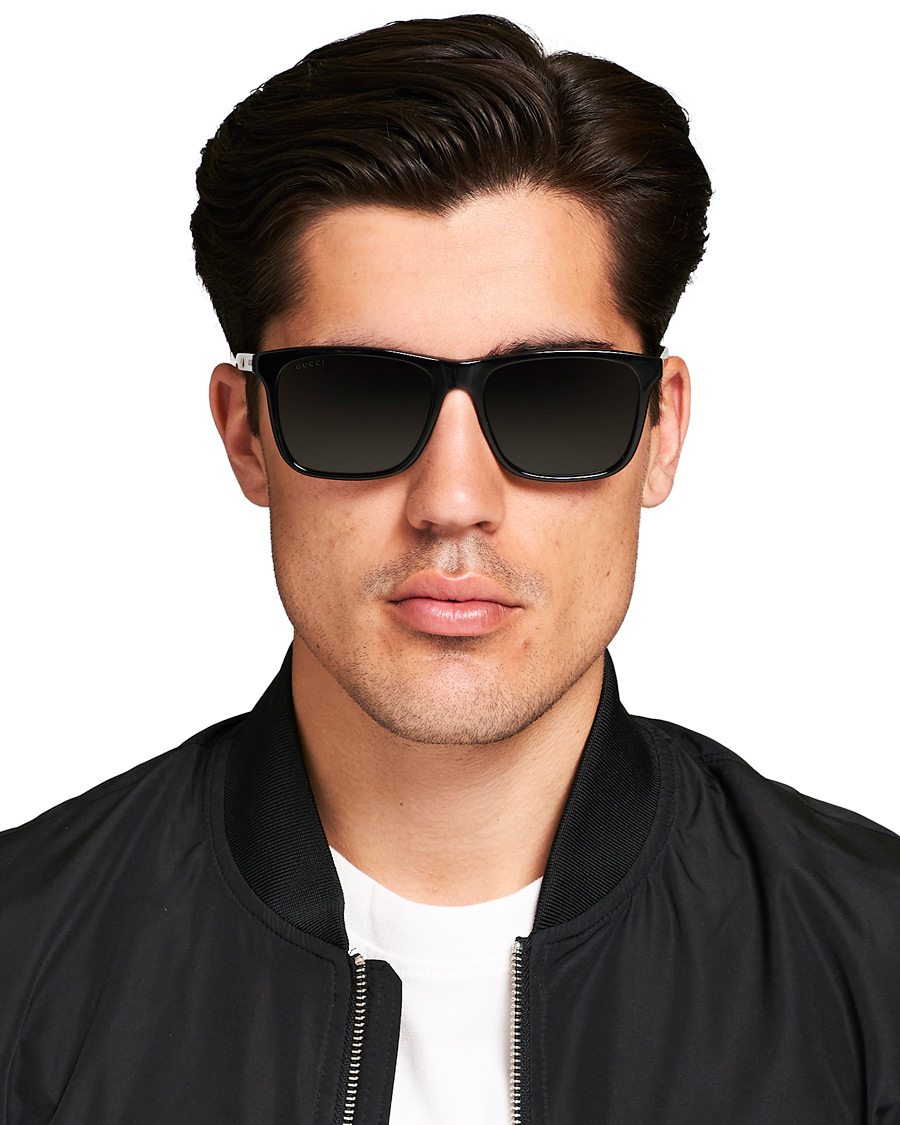 Herre | Gucci GG0381S Sunglasses Black/Grey | Gucci | GG0381S Sunglasses Black/Grey