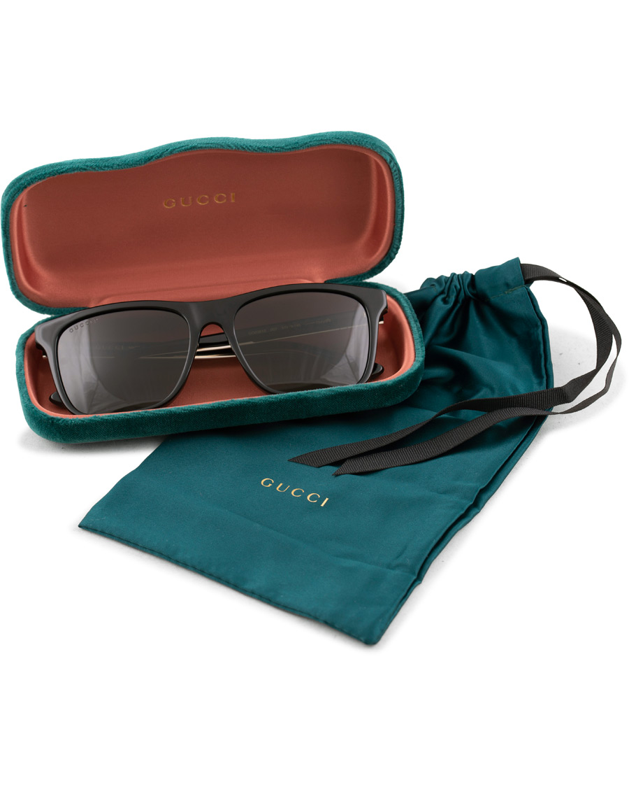 Herre | Gucci GG0381S Sunglasses Black/Grey | Gucci | GG0381S Sunglasses Black/Grey