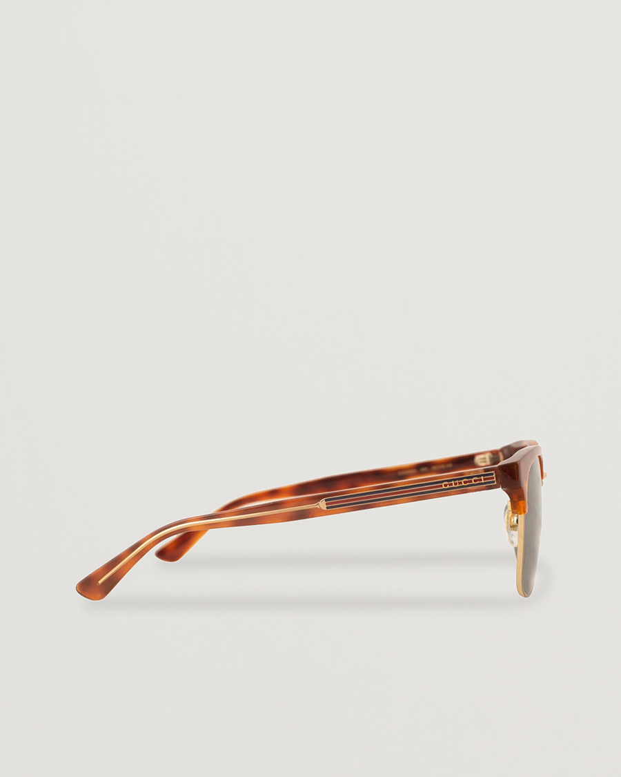 Herre | Gucci GG0382S Sunglasses Havana/Blue | Gucci | GG0382S Sunglasses Havana/Blue