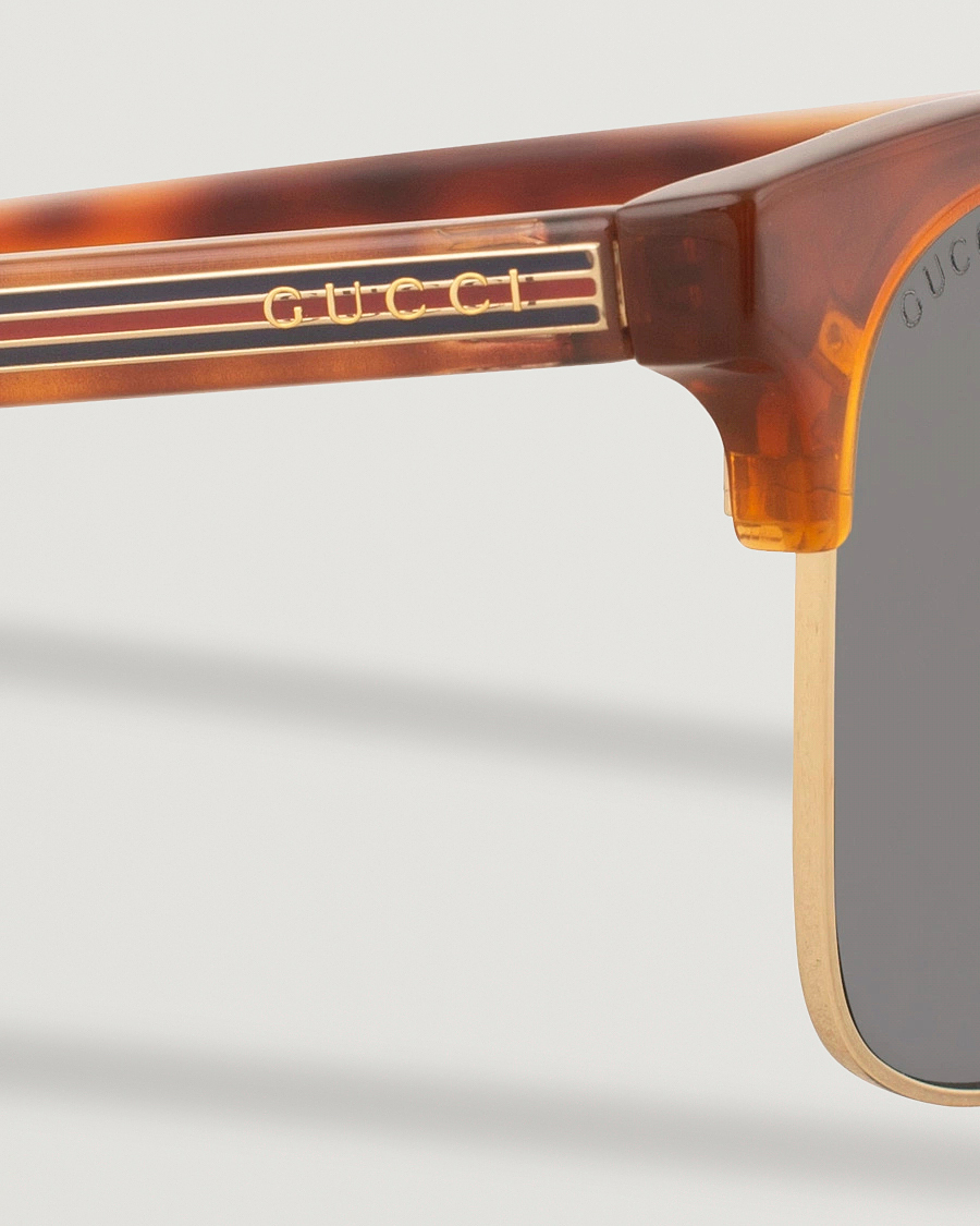 Herre | Gucci GG0382S Sunglasses Havana/Blue | Gucci | GG0382S Sunglasses Havana/Blue
