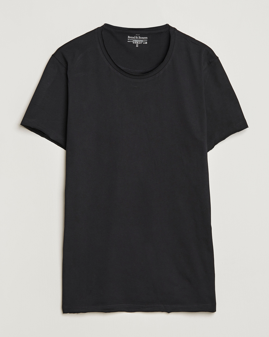 Herre | T-Shirts | Bread & Boxers | Crew Neck Relaxed Black