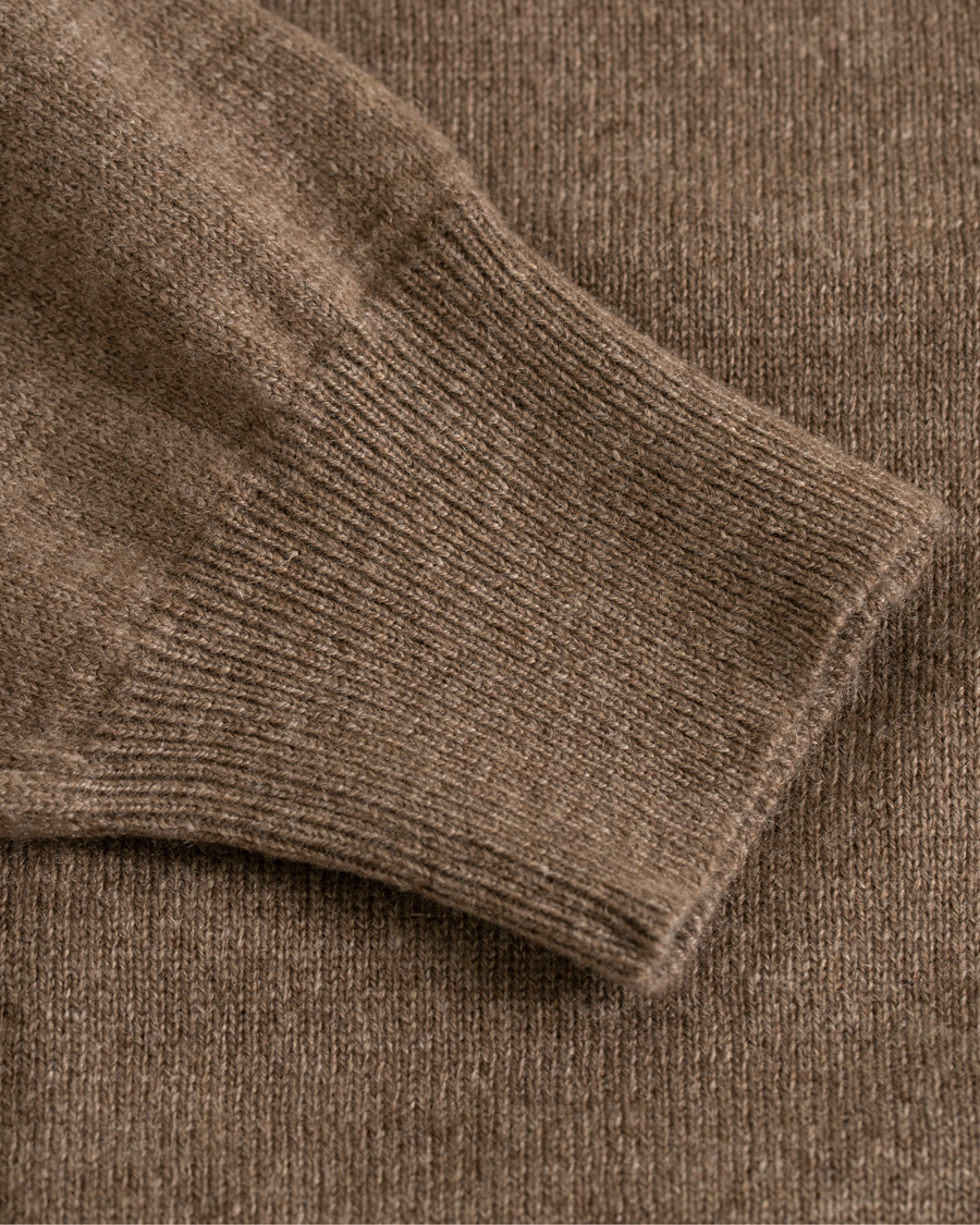 Herre | Gensere | Piacenza Cashmere | Cashmere Crew Neck Sweater Brown