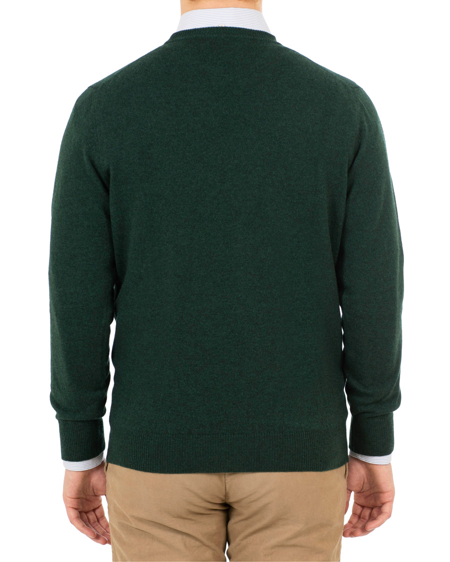 Herre | Gensere | Piacenza Cashmere | Cashmere Crew Neck Sweater Racing Green