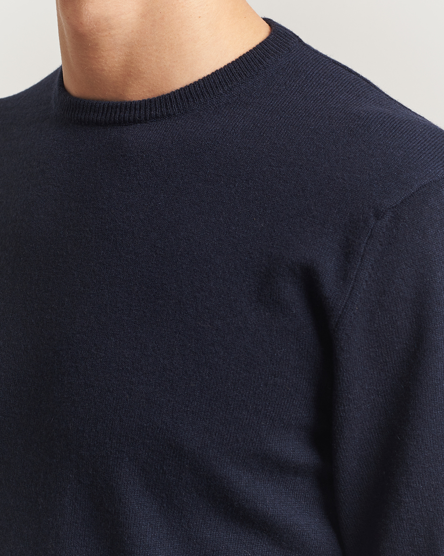 Herre | Gensere | Piacenza Cashmere | Cashmere Crew Neck Sweater Navy