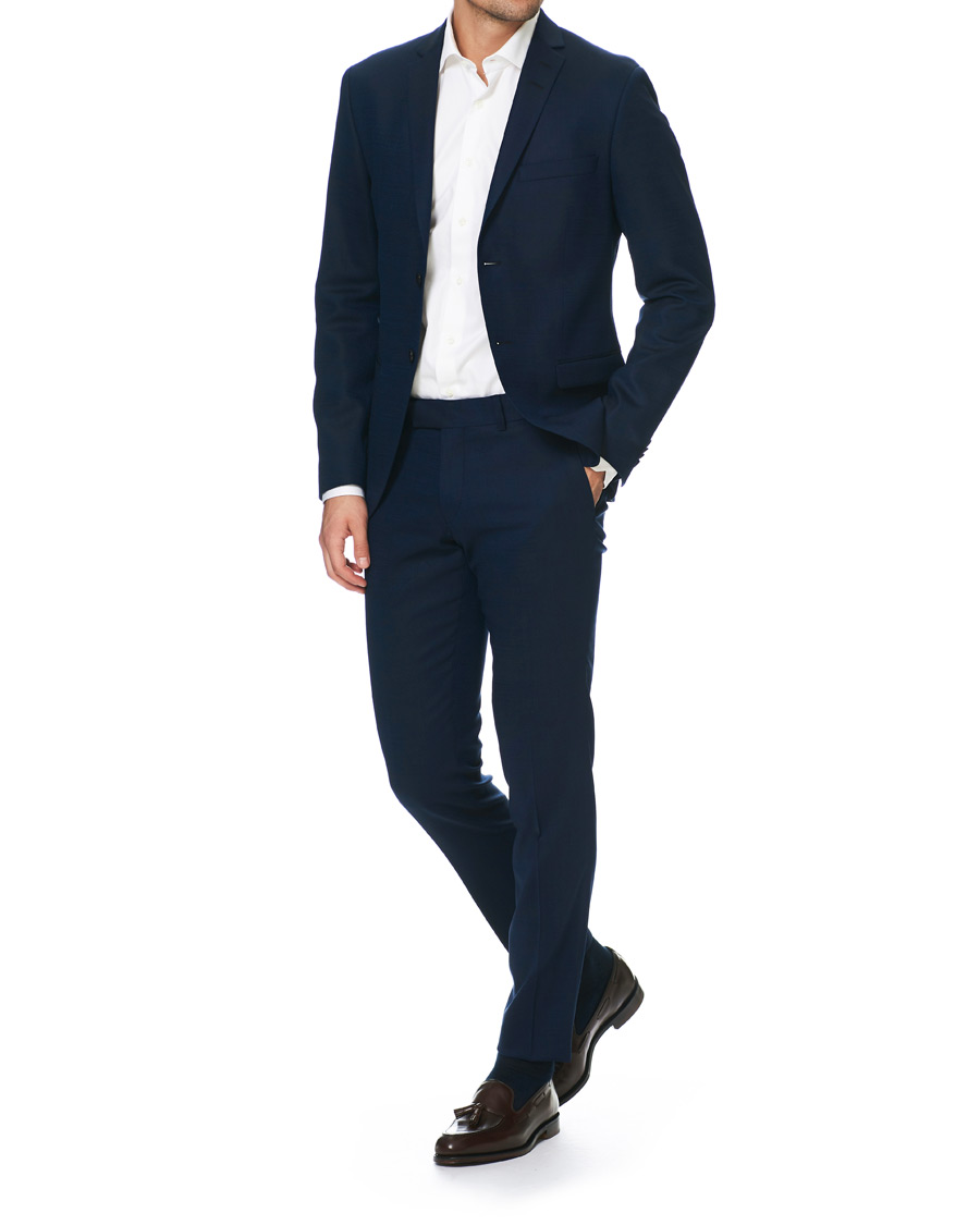 Herre | Dressjakker | Tiger of Sweden | Jil Wool Stretch Blazer Country Blue
