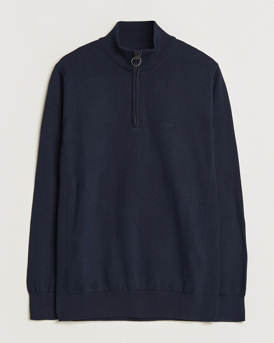 Herre | Half-zip | Barbour Lifestyle | Cotton Half Zip Navy