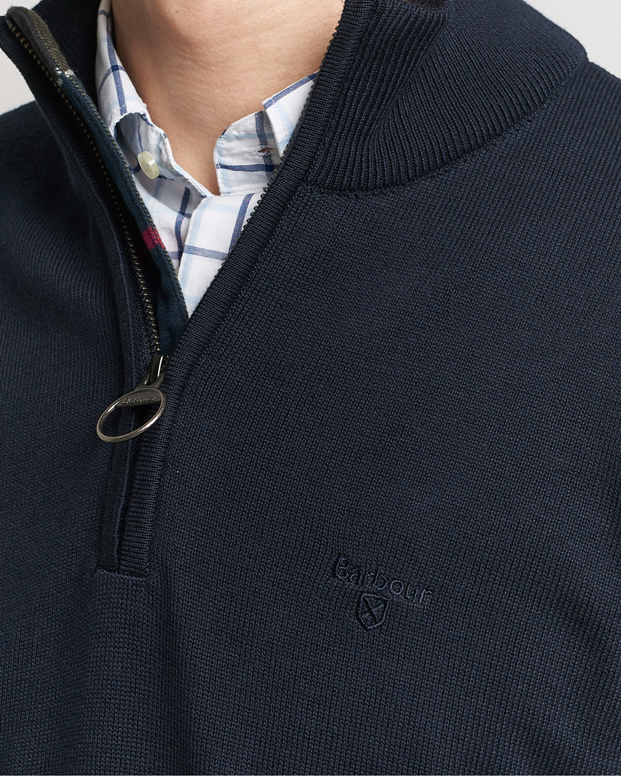 Herre | Gensere | Barbour Lifestyle | Cotton Half Zip Navy