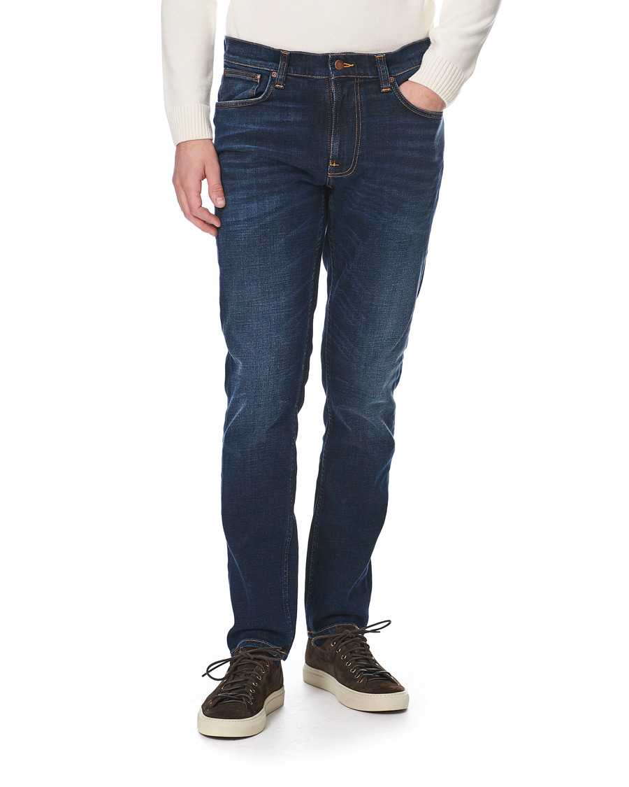 Herre | Jeans | Nudie Jeans | Lean Dean Organic Jeans Dark Deep Worn