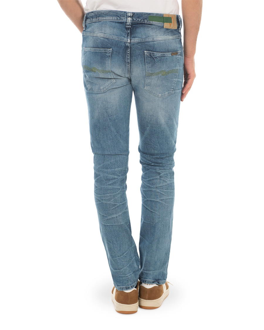 Herre | Jeans | Nudie Jeans | Green Collection Lean Dean Jeans Worn In Green