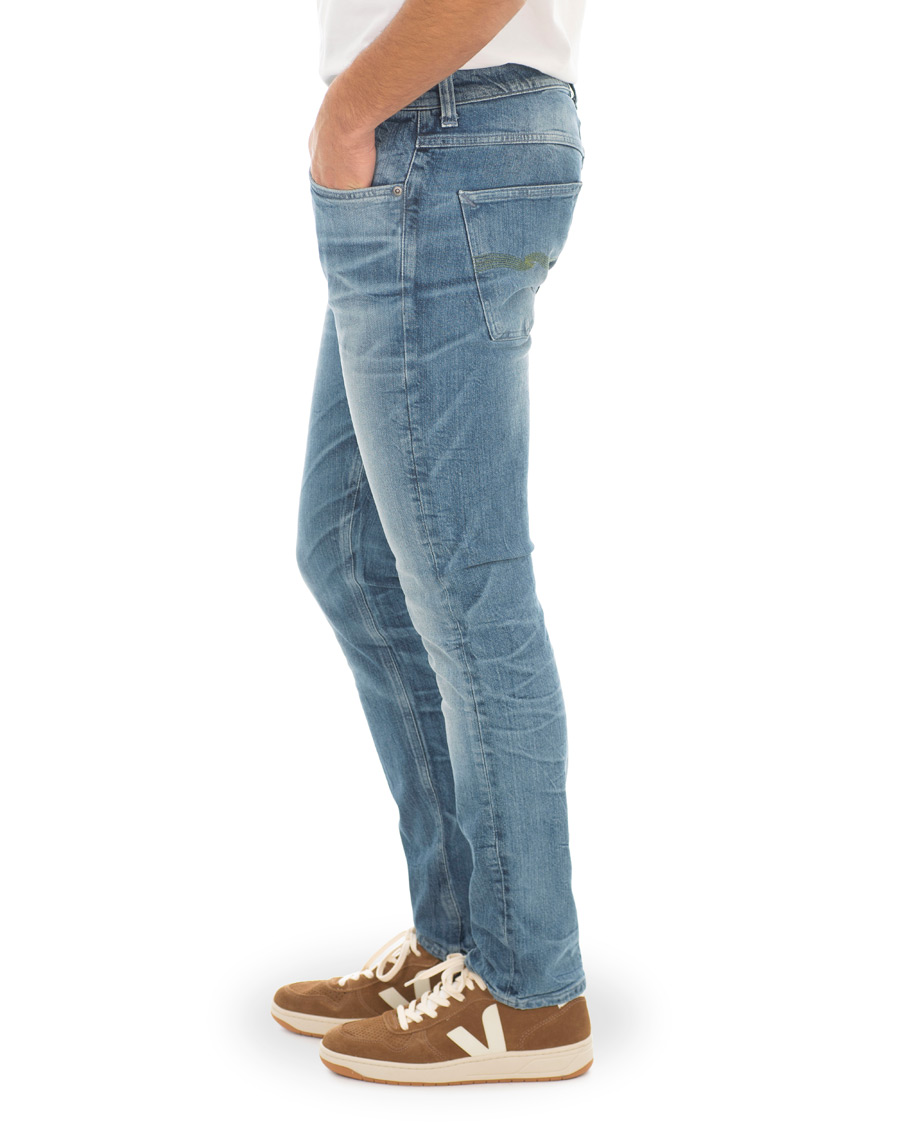 Herre | Jeans | Nudie Jeans | Green Collection Lean Dean Jeans Worn In Green