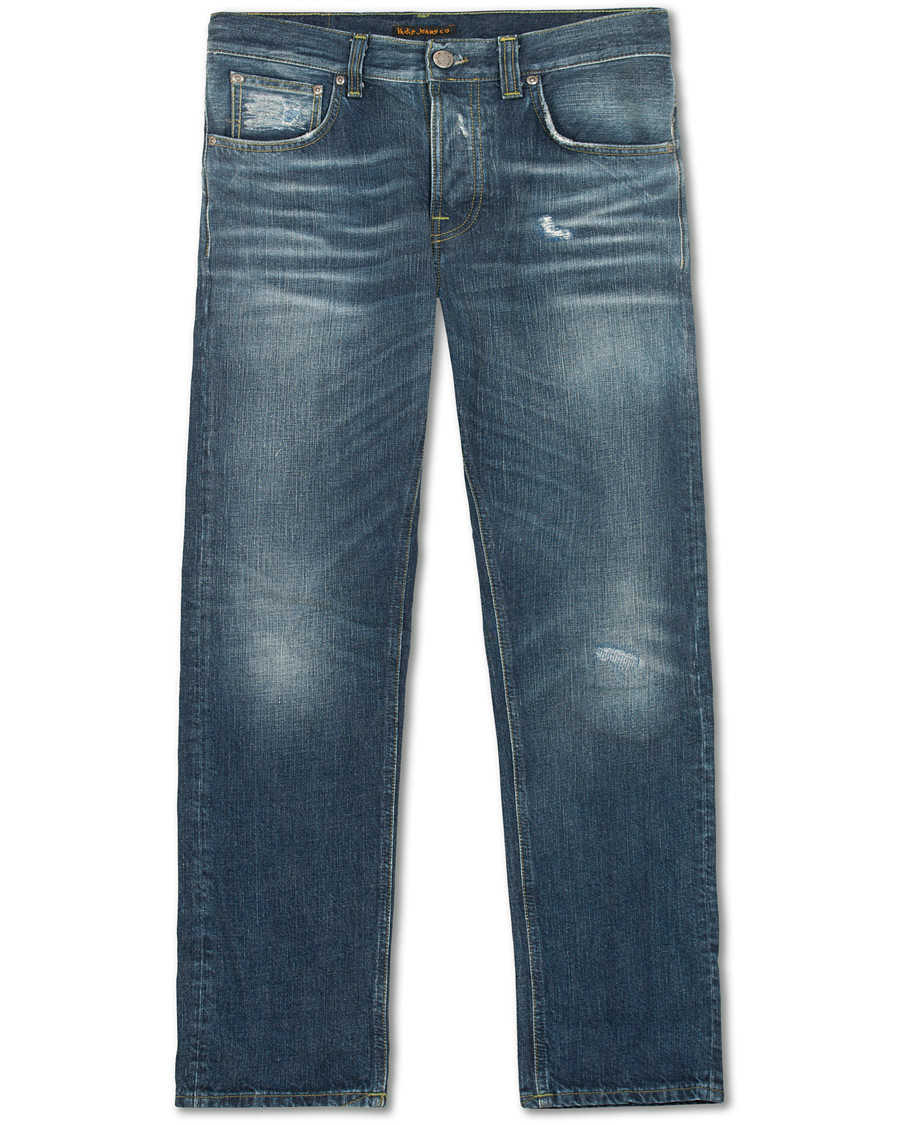 Herre | Jeans | Nudie Jeans | Green Collection Sleepy Sixten Jeans Authentic Green