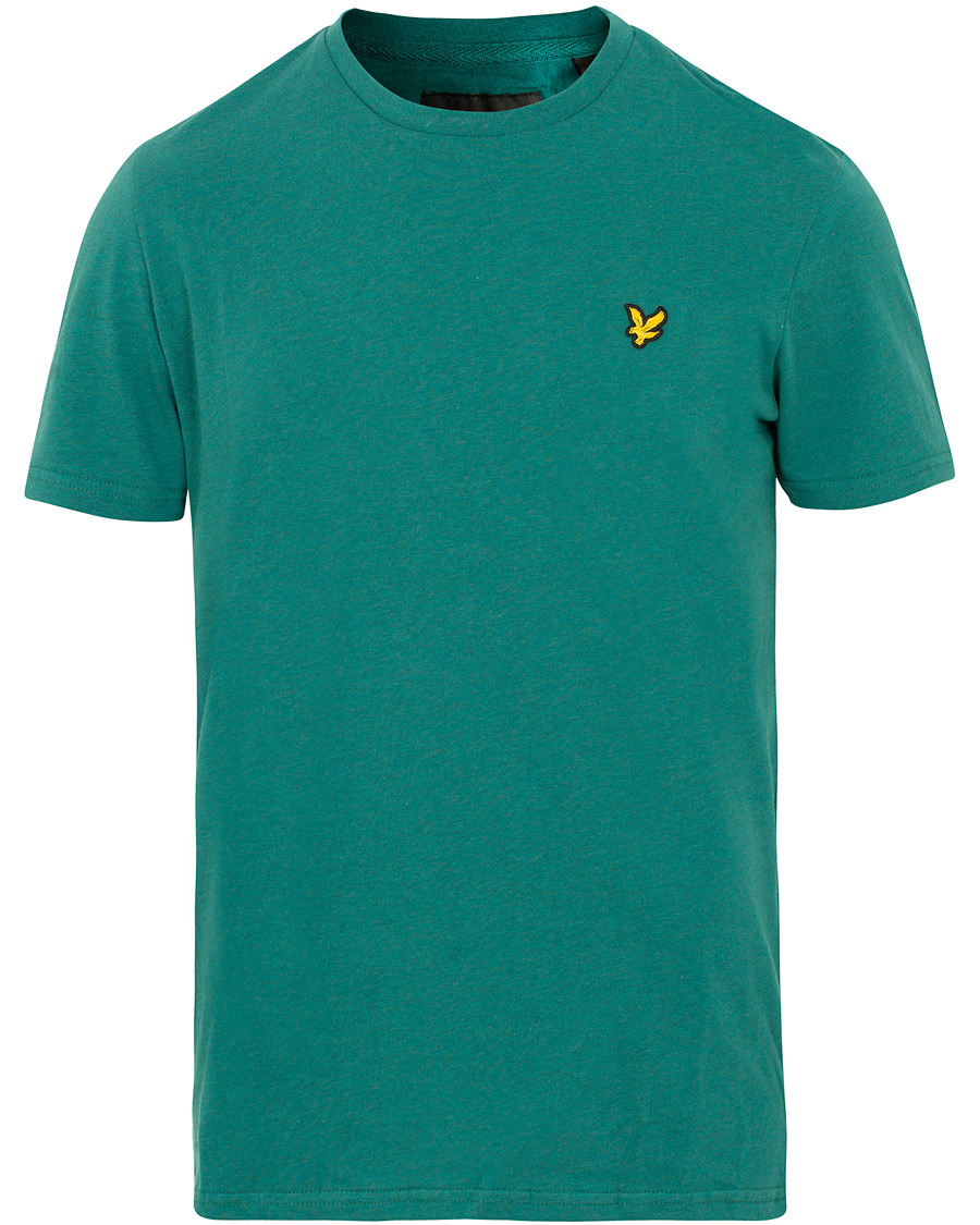 Herre | T-Shirts | Lyle & Scott | Garment Dyed T-Shirt Alpine Green Marl