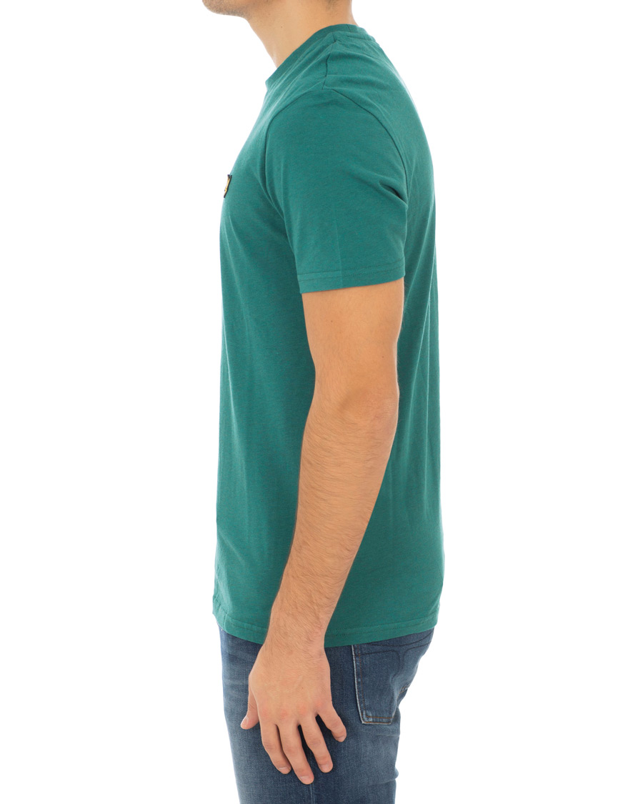 Herre | T-Shirts | Lyle & Scott | Garment Dyed T-Shirt Alpine Green Marl