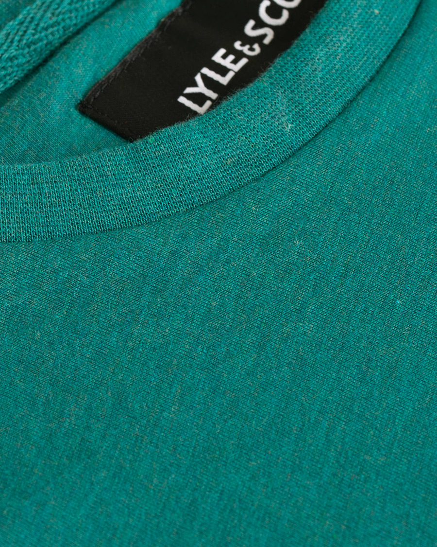 Herre | T-Shirts | Lyle & Scott | Garment Dyed T-Shirt Alpine Green Marl