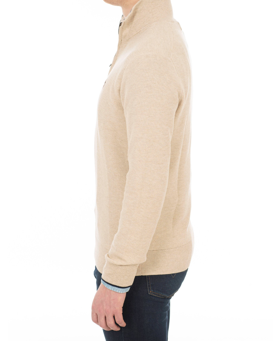 Herre | Gensere | Polo Ralph Lauren | Texture Half Zip Oatmeal Heather