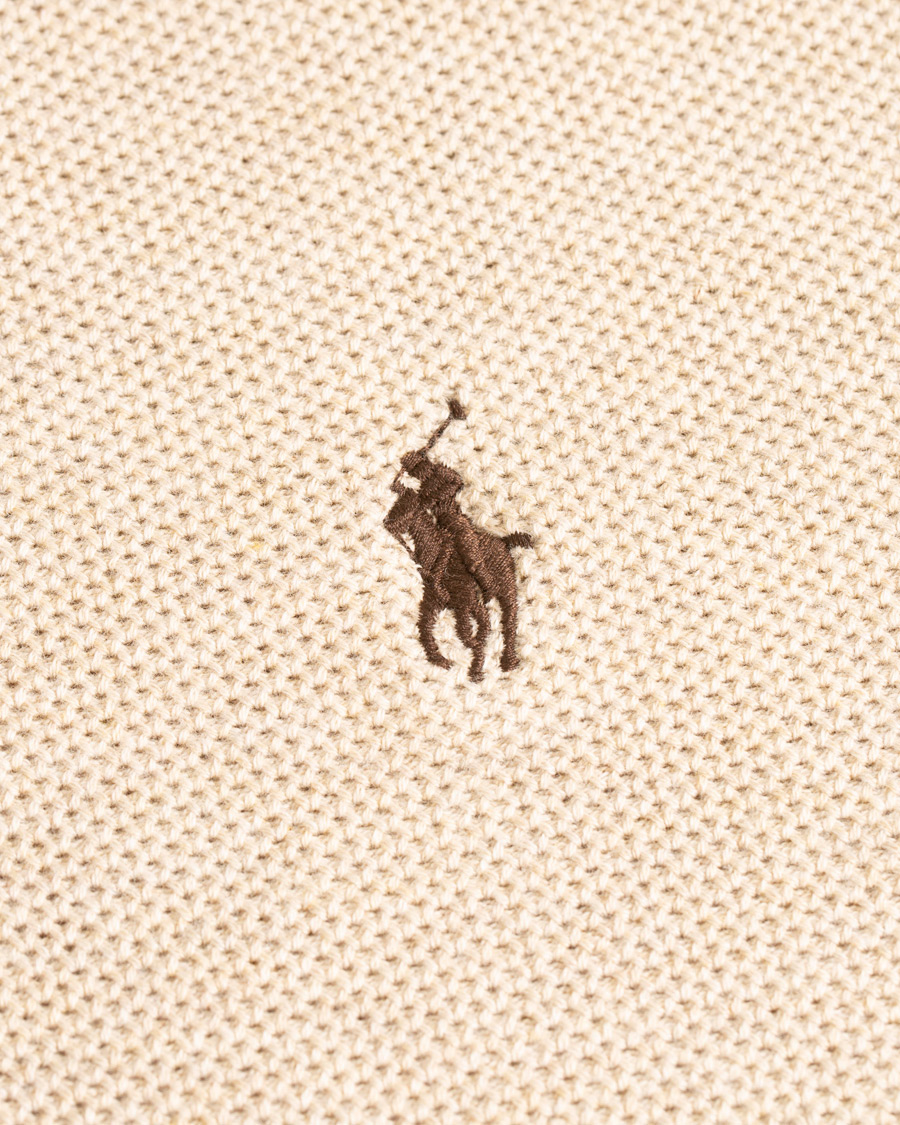 Herre | Gensere | Polo Ralph Lauren | Texture Half Zip Oatmeal Heather